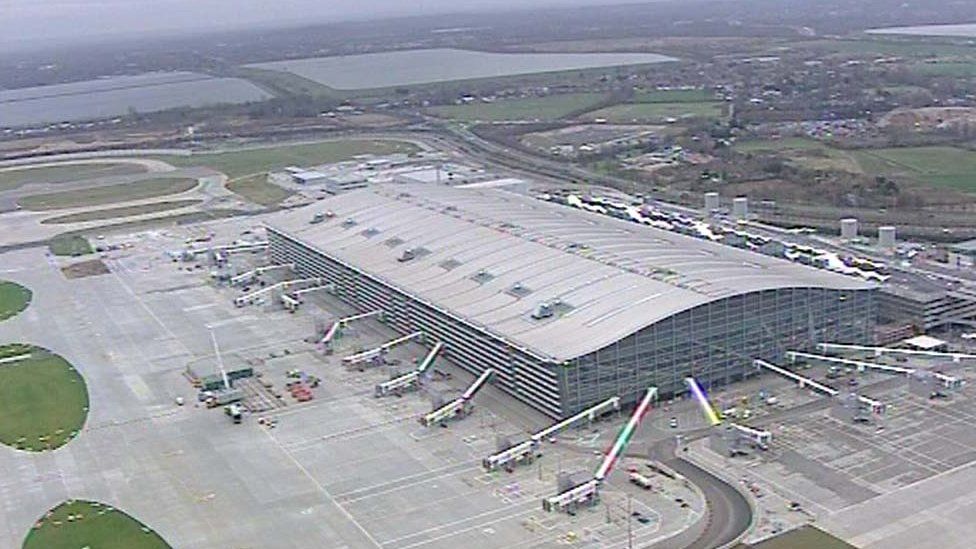 Aerial view of Terminal 5