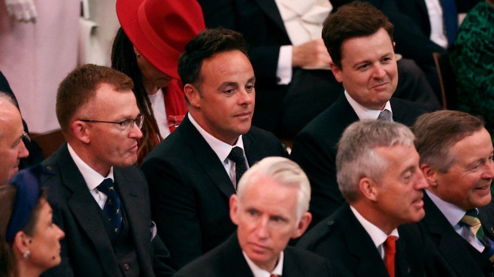 Ant and Dec in the congregation