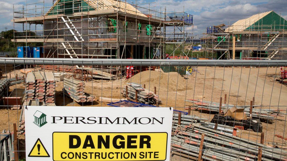 Persimmon construction site in Dartford