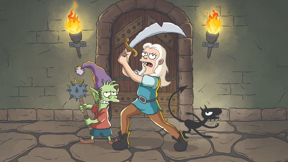 Disenchantment Simpsons Creator Matt Groening Reveals New Netflix Show Bbc News