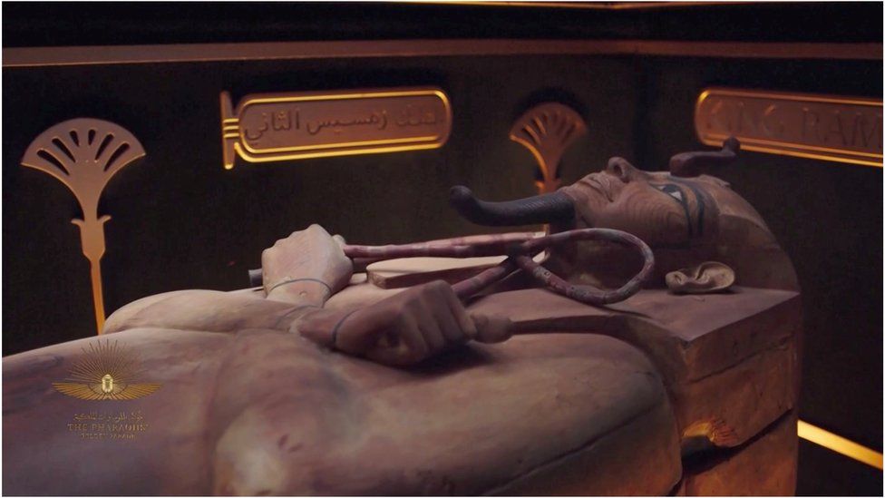 The mummy of King Ramses II was among those to be                  transported