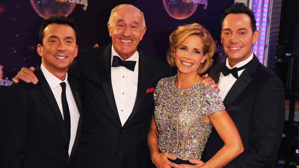 Bruno Tonioli, Len Goodman, Darcey Bussell and Craig Revel Horwood attend the red carpet launch for "Strictly Come Dancing" 2014 at Elstree Studios on September 2, 2014