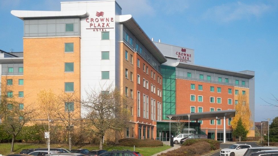 Lorna Farmer's second quarantine hotel, the Crowne Plaza NEC