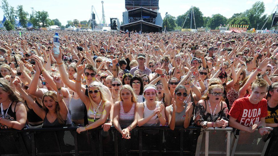 Crowd at the V festival