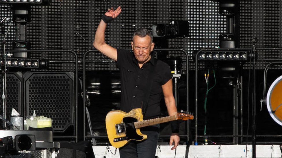 Bruce Springsteen on stage at the RDS in Dublin in May 2023