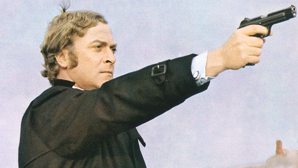 Michael Caine as Jack Carter in the film 'Get Carter',