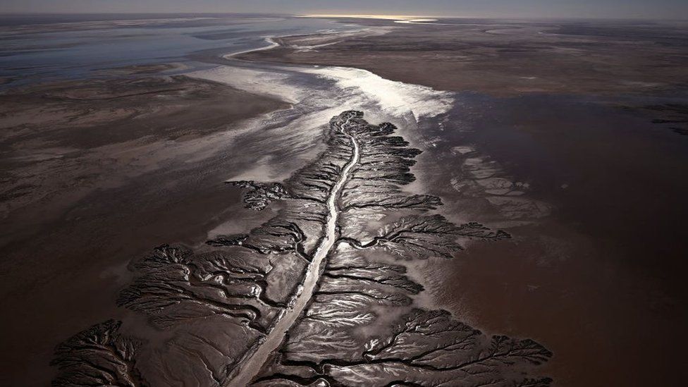 October 24 overhead photo of Colorado River Delta in Baja California