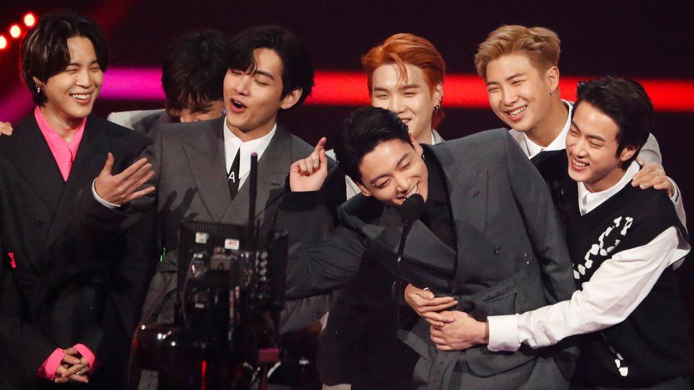 K-pop stars BTS take top prize and own the night at American Music Awards