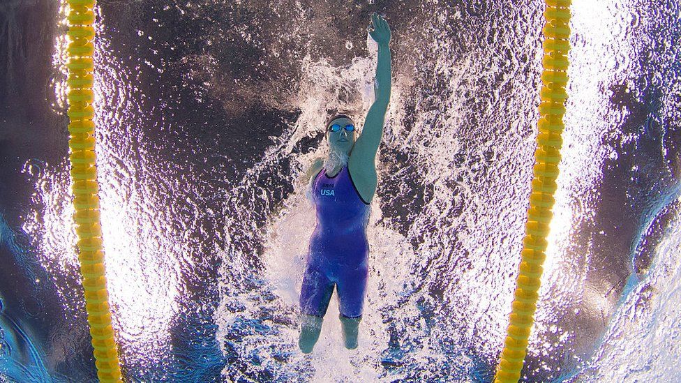 essica Long of the United States competes in the Women's 400m Freestyle S8 .
