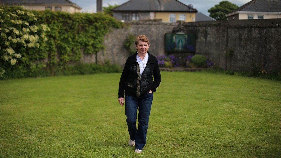 Catherine Corless at the site in 2014
