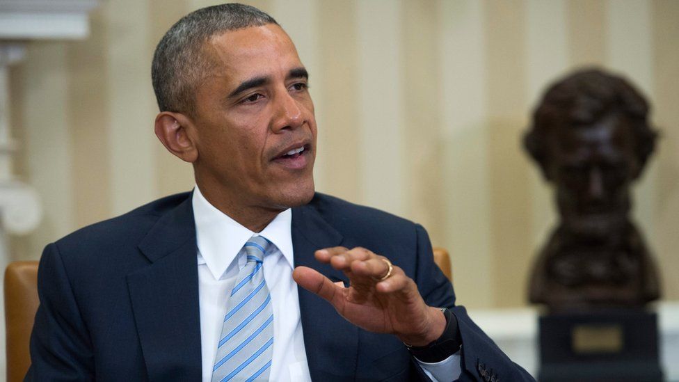 Obama in the White House in Washington, DC, USA, 17 February 2016.