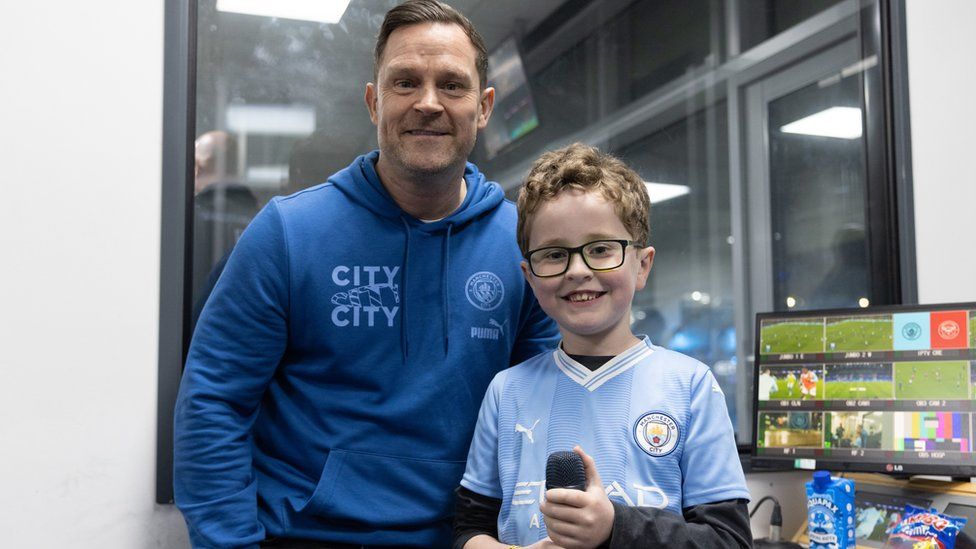 Nate with stadium announcer Danny Jackson