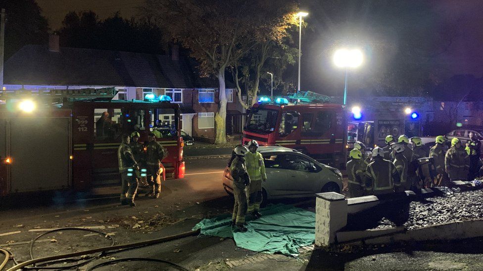 Smethwick house fire Woman seriously injured BBC News