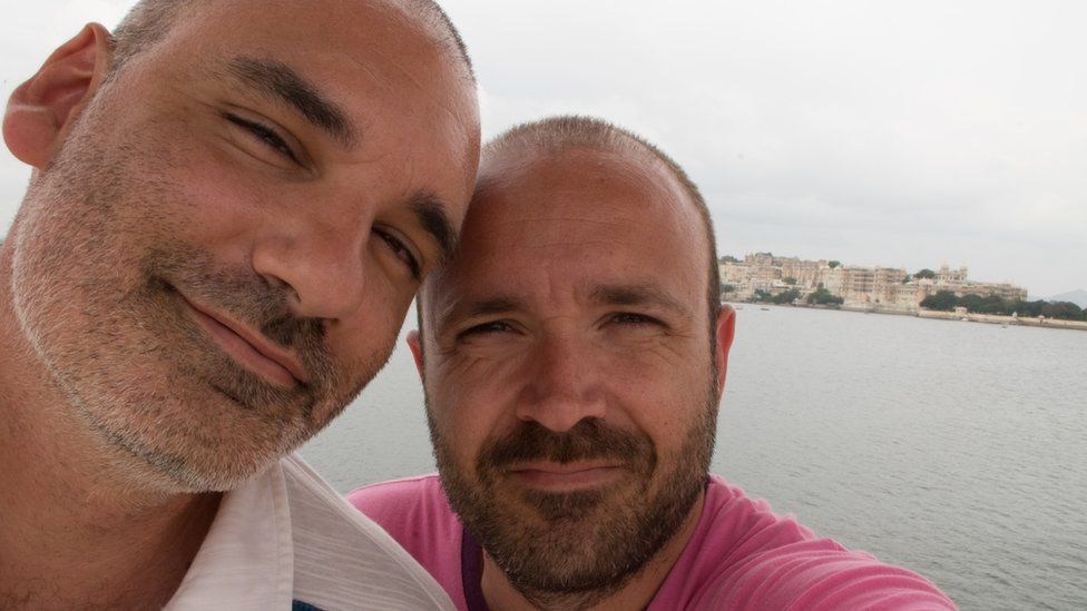 Maltese couple Roderick Vassallo (left) and Neil Falzon