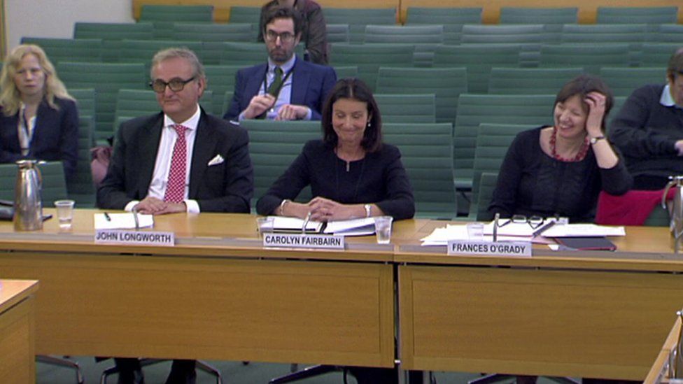 Witnesses John Longworth, Carolyn Fairbairn and Frances O'Grady