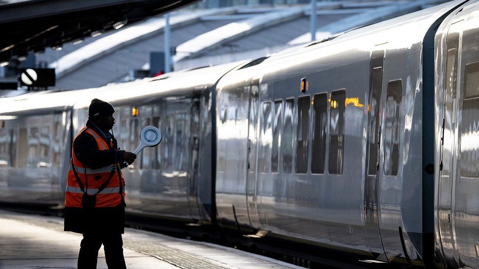 Train in station