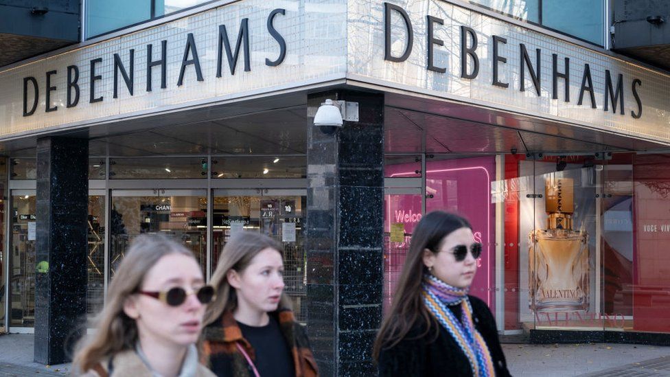 End of an era for Debenhams as final shops set to close