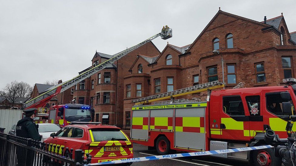 Vivid Emergency Services Attend Serious Incident In South Belfast Abstract in 4K Vivid Emergency Services Attend Serious Incident In South Belfast Abstract in 4K