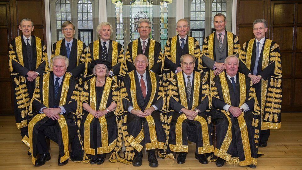 The justices of the Supreme Court in the UK