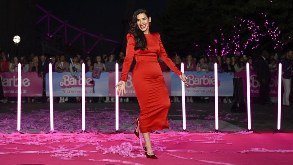 America Ferrera on the Barbie red carpet, in the summer of 2023
