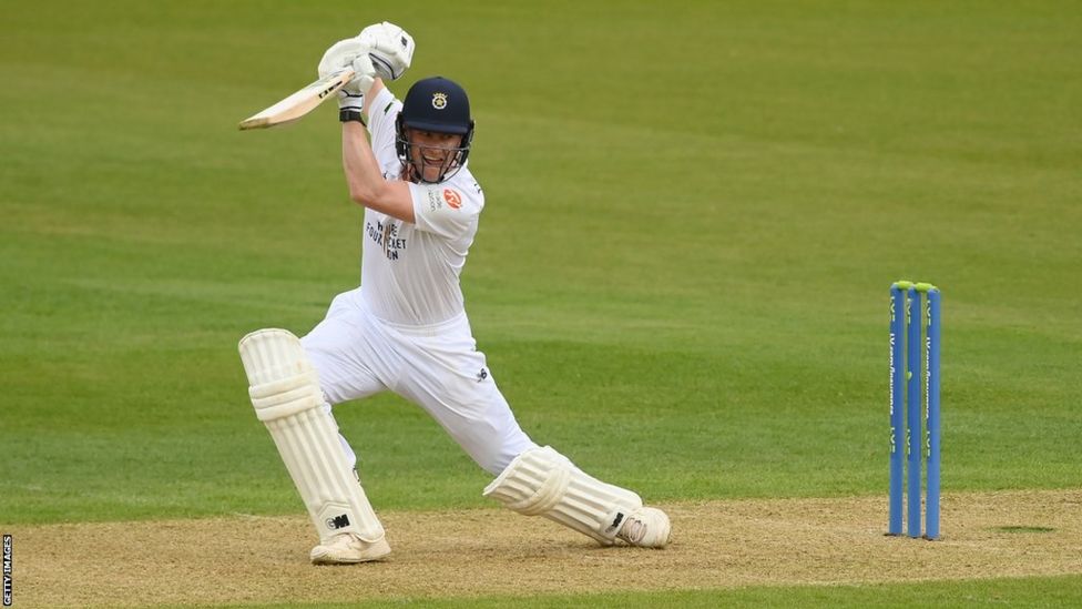 County Championship Nick Gubbins Ton As Hants Set Huge Target For Somerset Bbc Sport