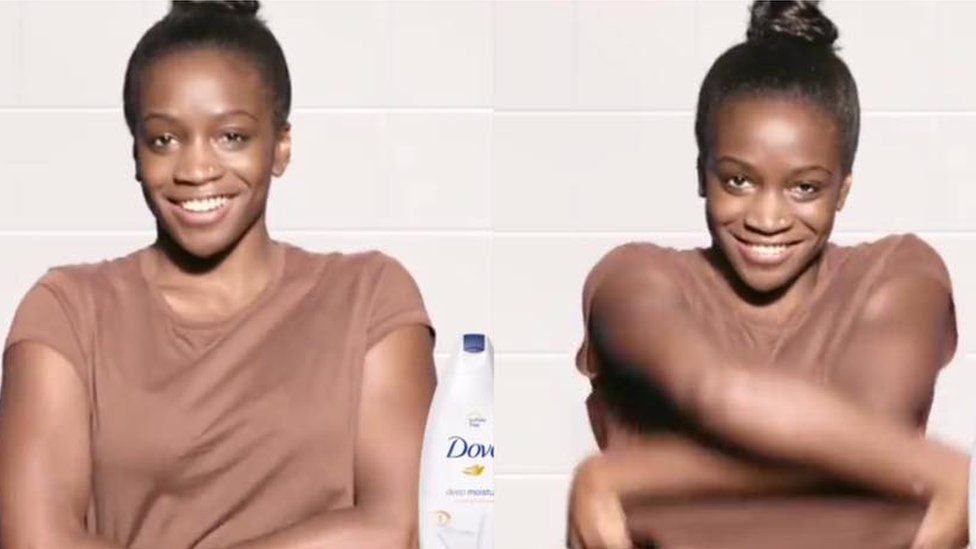 This is a photo of the Dove advertising campaign.