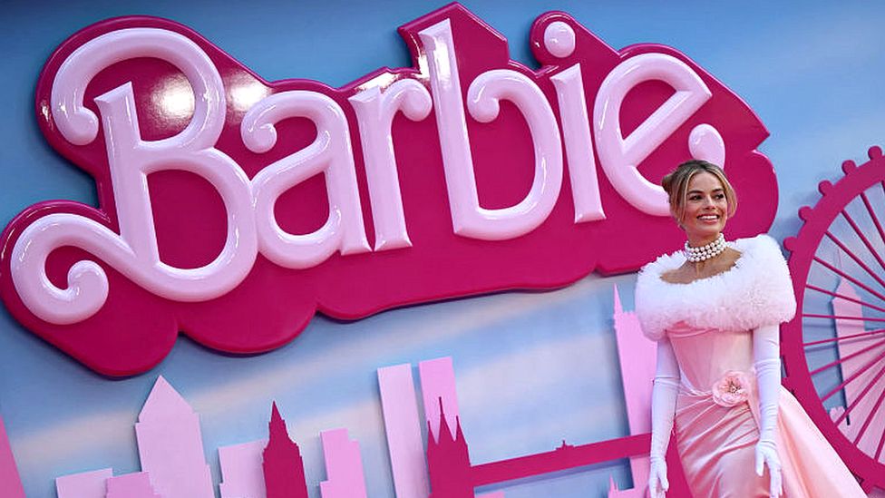 Margot Robbie at Barbie premiere in London