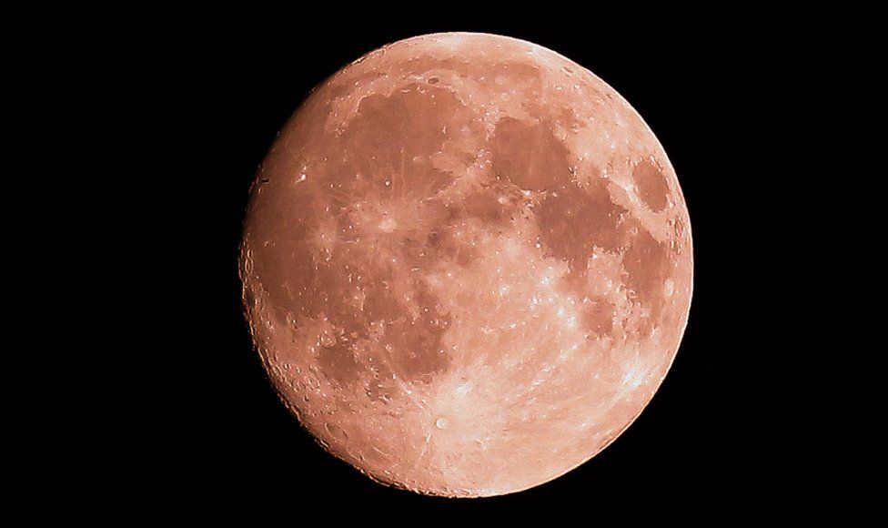 Pink Moon PNG Graphic Full Moon Outer Space Planets -  Israel