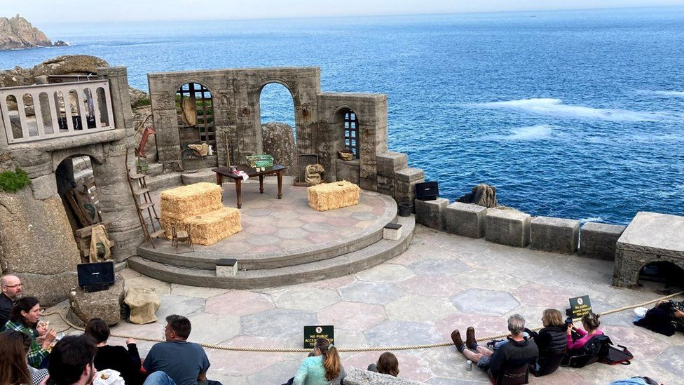 New sundial installed at Minack Theatre BBC News