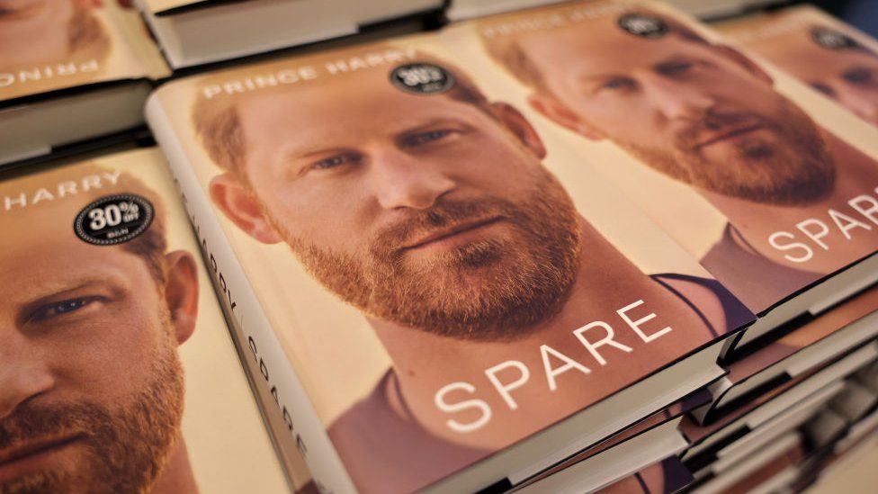Prince Harry's memoir Spare is offered for sale at a Barnes & Noble retail store on January 10, 2023 in Chicago, Illinois