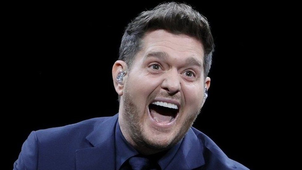 Michael Buble on stage