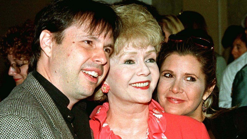 Todd Fisher, Debbie Reynolds and Carrie Fisher