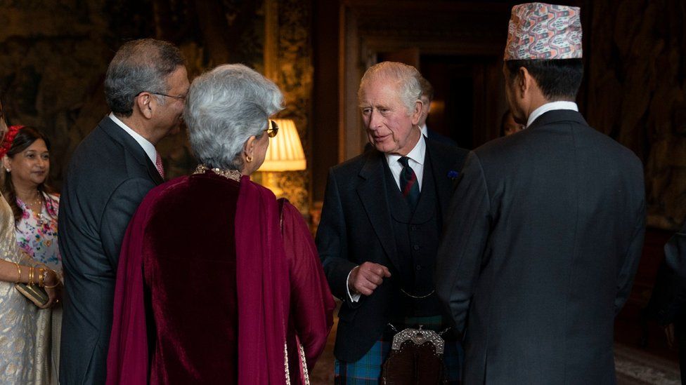 King Charles hosts a reception to celebrate British South Asian communities at the Palace of Holyroodhouse in Edinburgh
