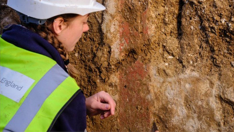 Excavation at Richborough Roman fort