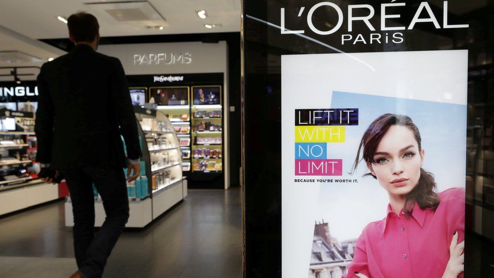 L'Oreal logo in store