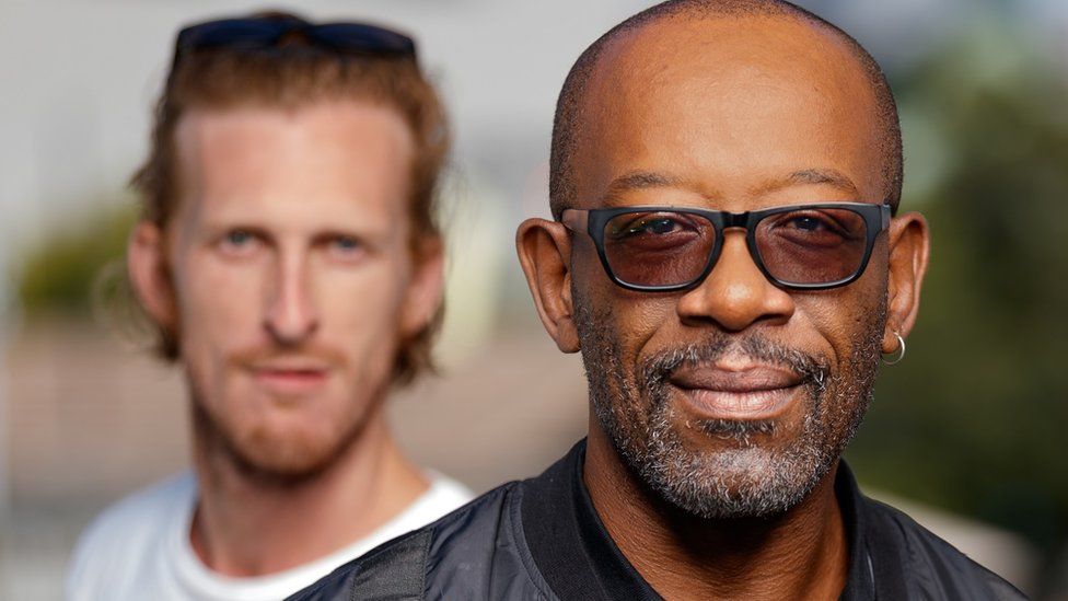 Lennie James with Austin Amelio in background