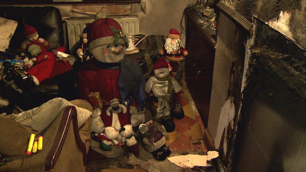 West Belfast candle fire prompts Christmas safety warning BBC News