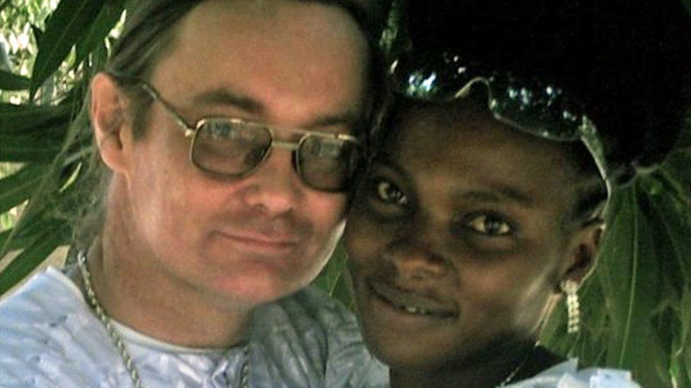 Jack Kenley with his wife Fatou,
