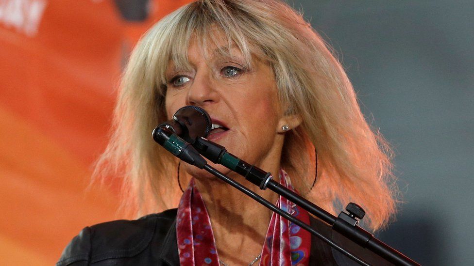 Christine McVie performing in New York in 2014