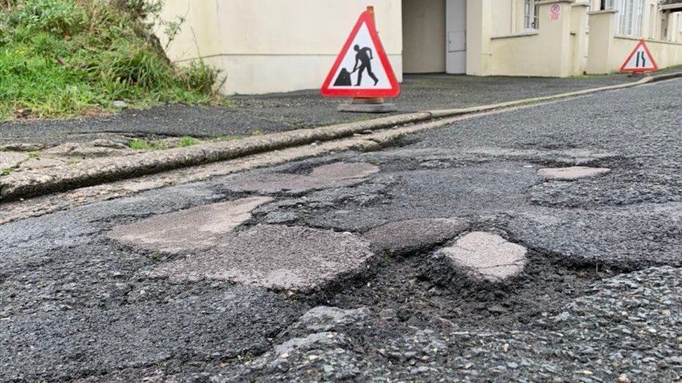 Isle of Man pothole
