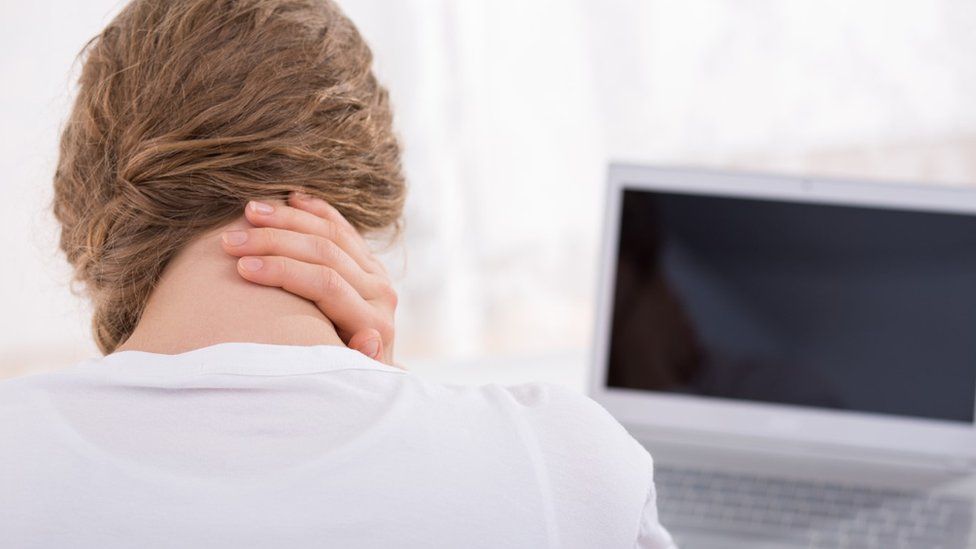 Woman at a laptop