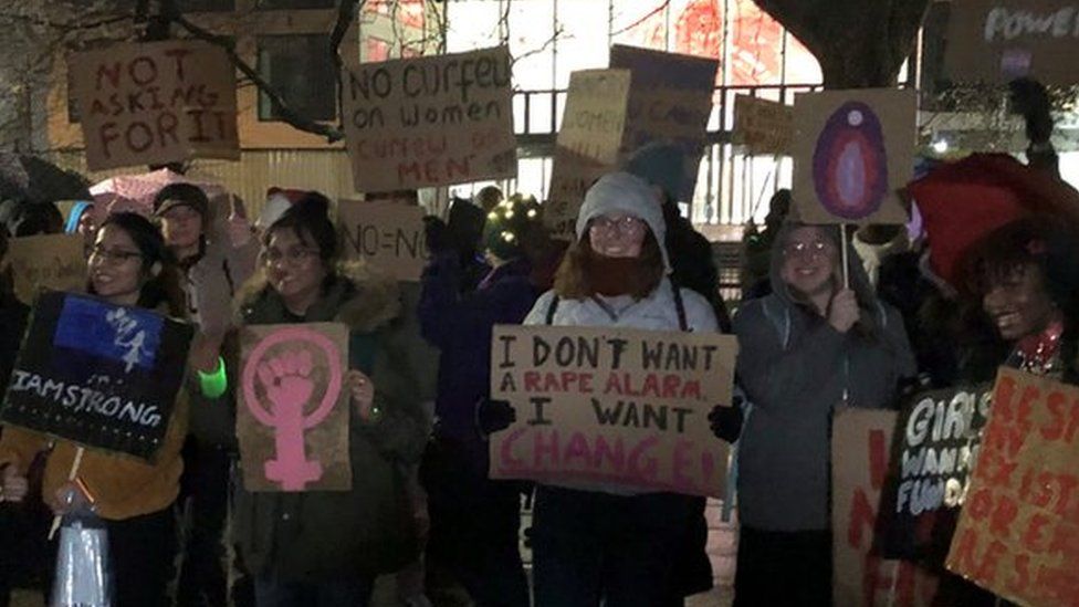 Reclaim the Night march in Southampton on Wednesday 8 March 2023