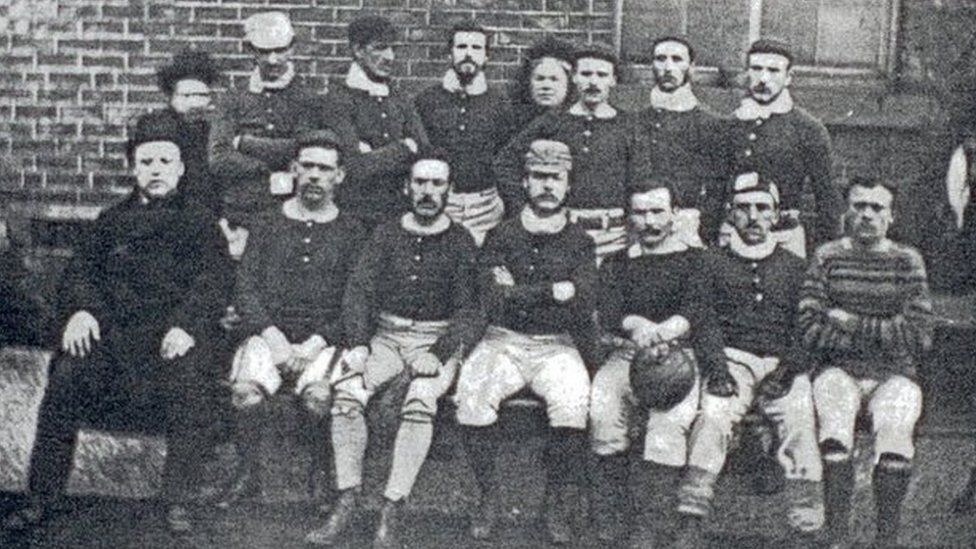 Sheffield FC team in 1857