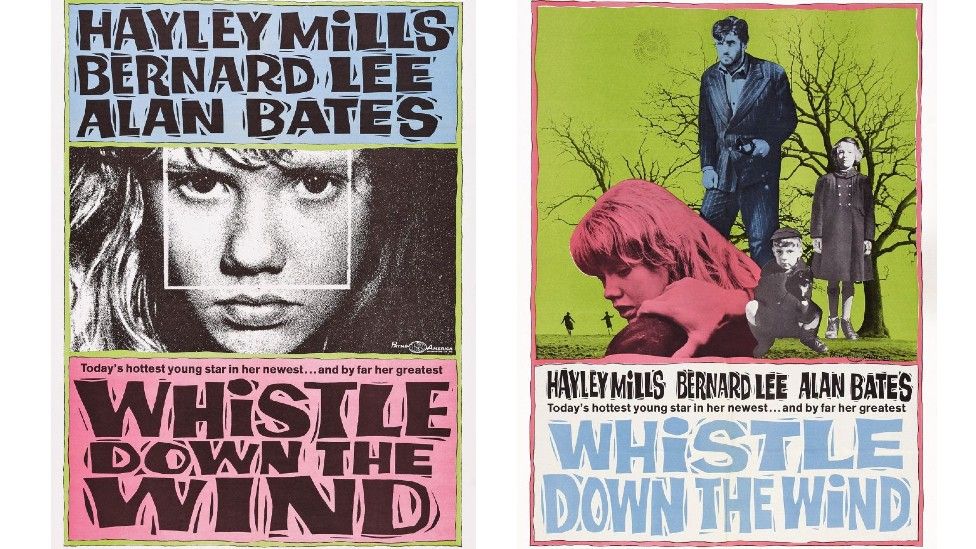 UK and US posters for Whistle Down The Wind