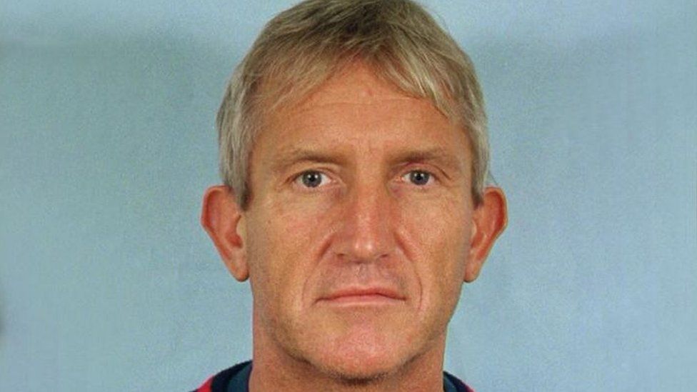 Kenneth Noye, photographed by police in 2000 after his arrest for the murder of Stephen Cameron