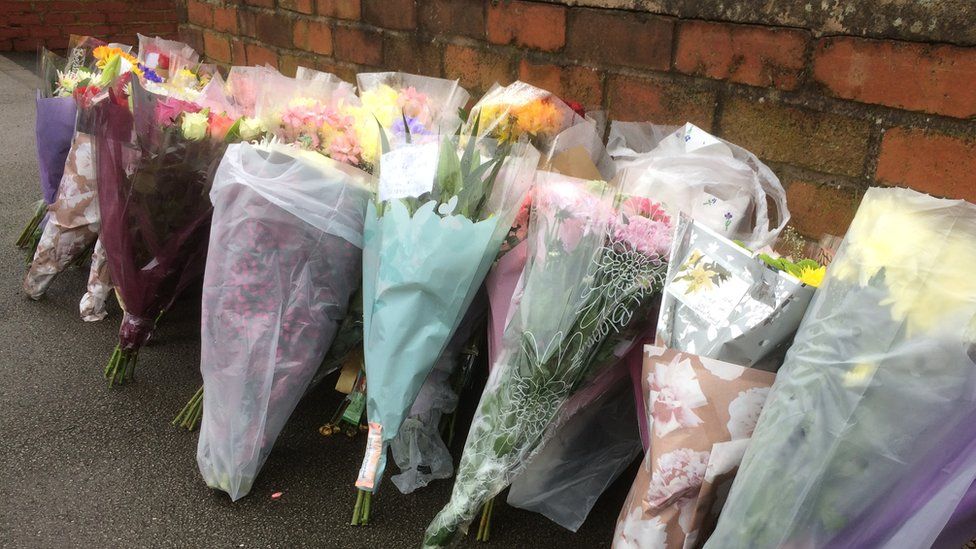 Floral tributes were left for Leonne at Lordens Hill in Dinnington