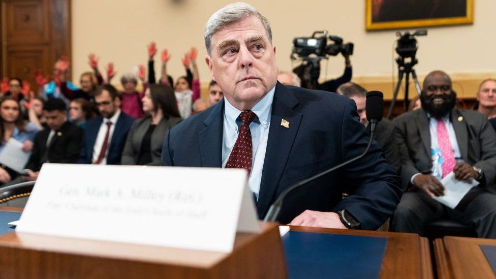 Mark Milley testifying to Congress