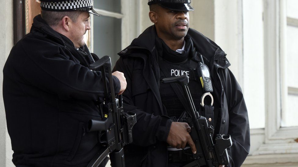 Armed UK police officers