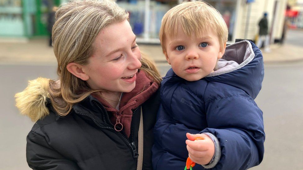 Megan Denton with her son Hugo
