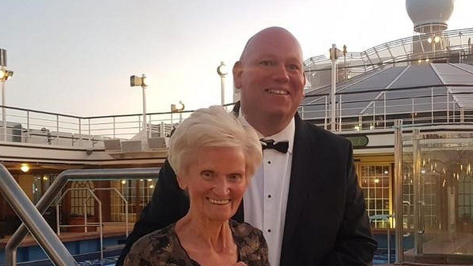Brian and Aileen Scott on a cruise ship